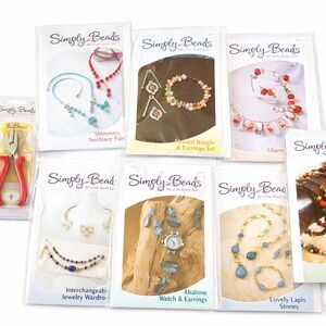 Simple Beads Jewelry Making Kits Lot of 7 & Jewelry Pliers New
